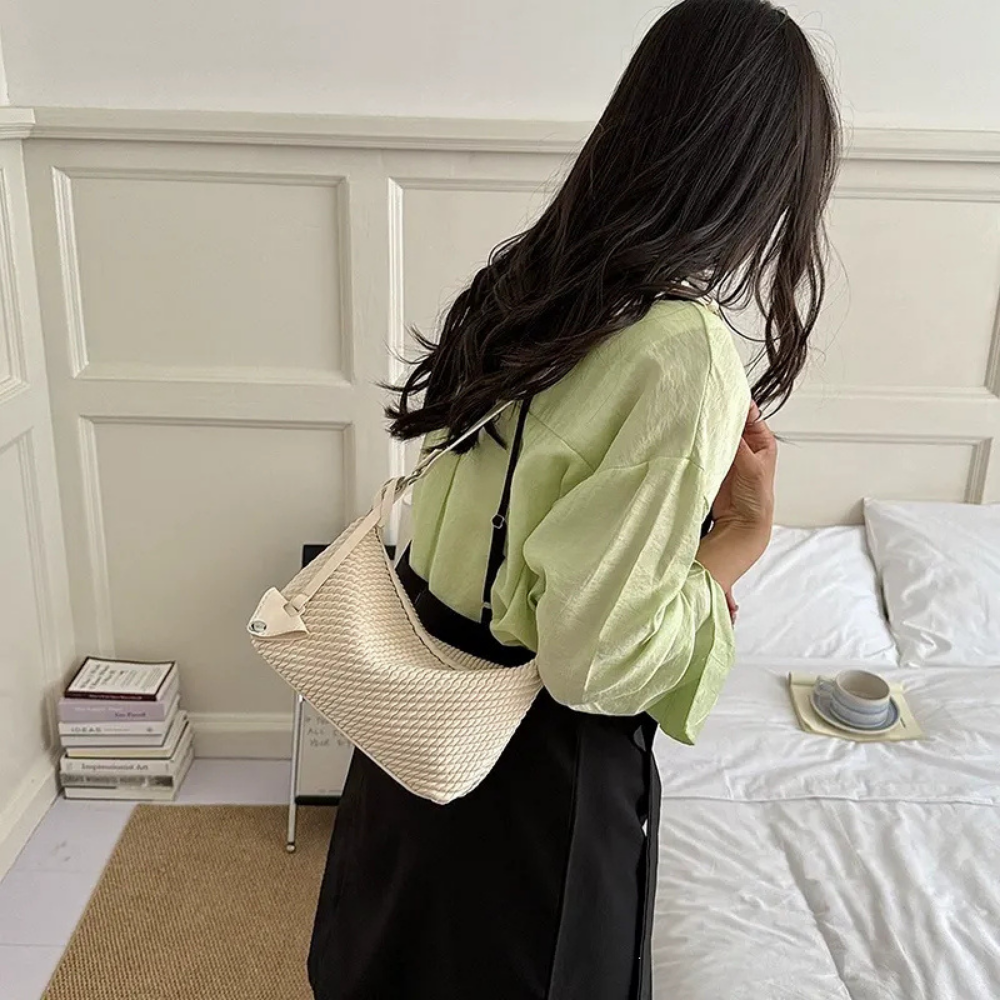 Tissara Woven Shoulder Bag for Women | Asverra