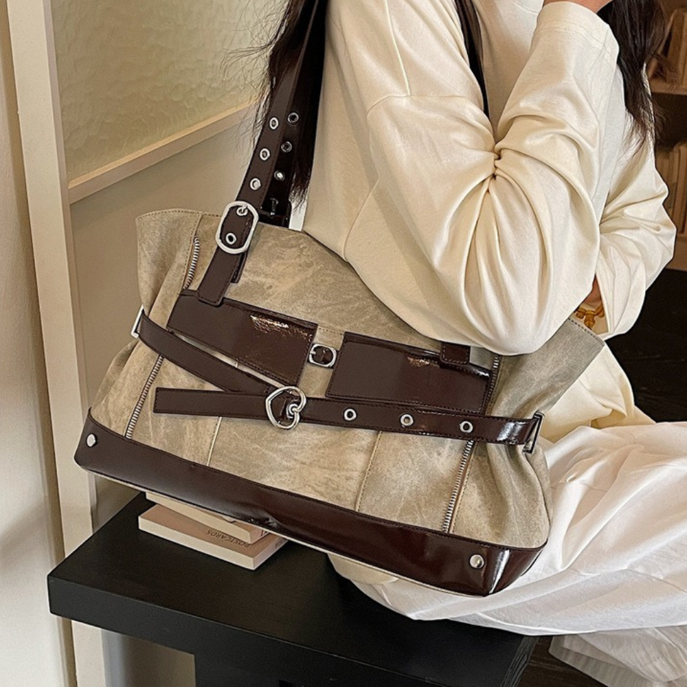 Marnica Belted Shoulder Bag for Women | Asverra