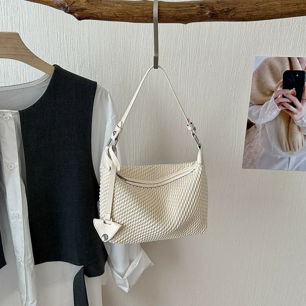 Tissara Woven Shoulder Bag for Women | Asverra