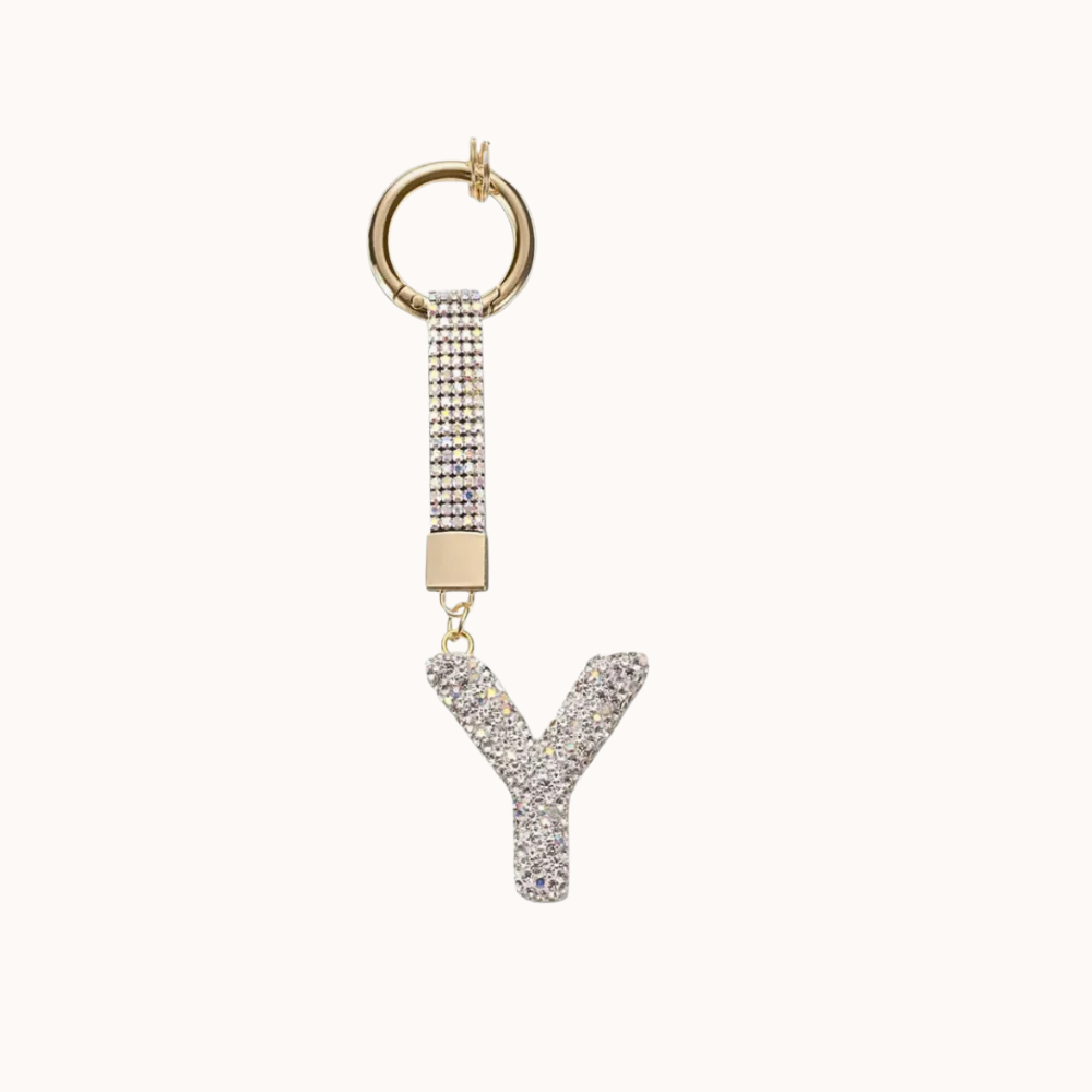 Starry Initials Bag Charm