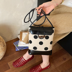 Dotelle Polka Dot Bucket Bag