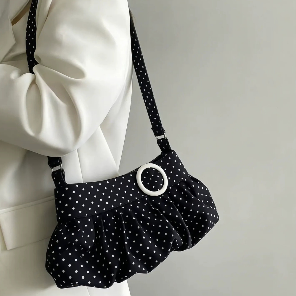 Taviola Polka Dot Shoulder Bag for Women | Asverra