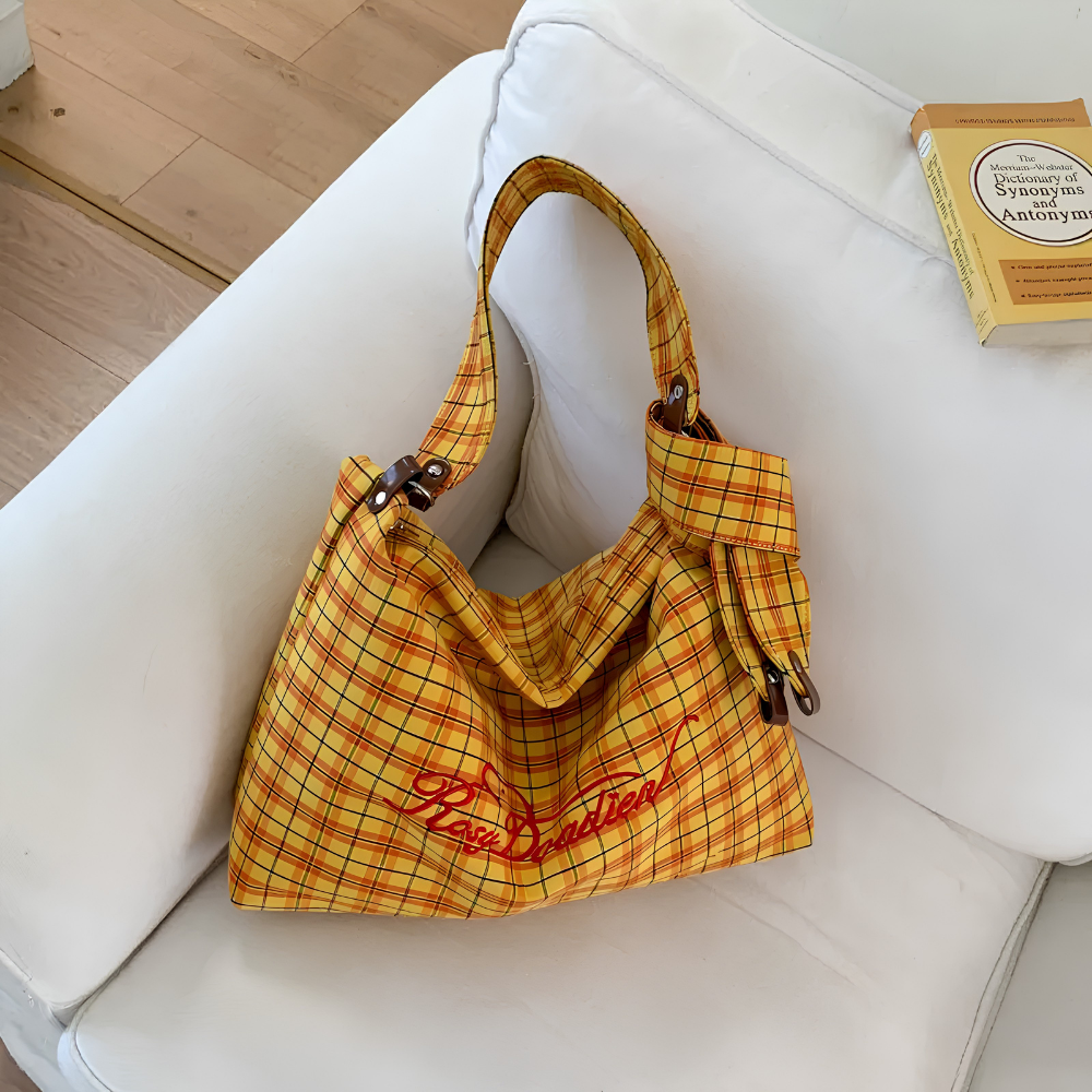 Givrelle Plaid Shoulder Bag for Women | Asverra