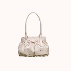 Avelisse Glossy Ruched Shoulder Bag for Women | Asverra