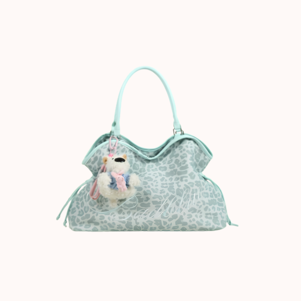 Roselle Leopard Print Shoulder Bag for Women | Asverra