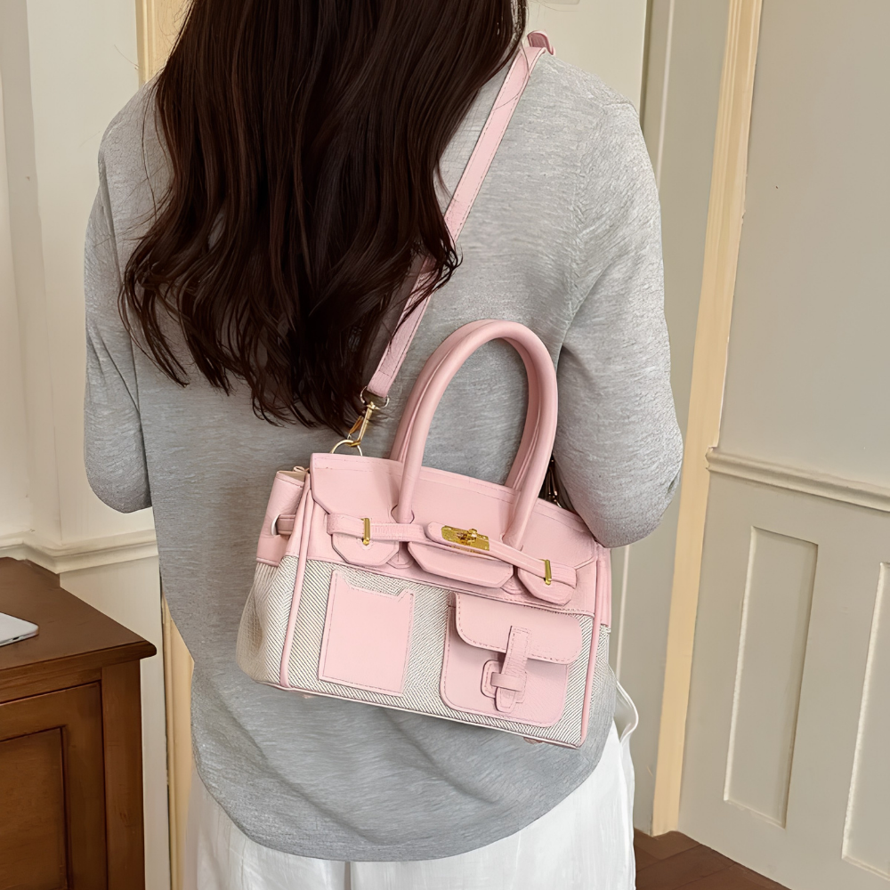 Ambrisa Pocket Satchel Bag for Women | Asverra