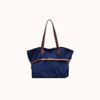 Azzira Belted Denim Tote Bag for Women | Asverra