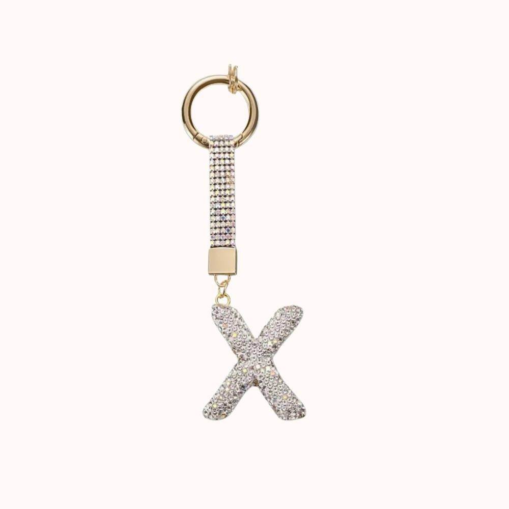 Starry Initials Bag Charm