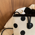 Dotelle Polka Dot Bucket Bag