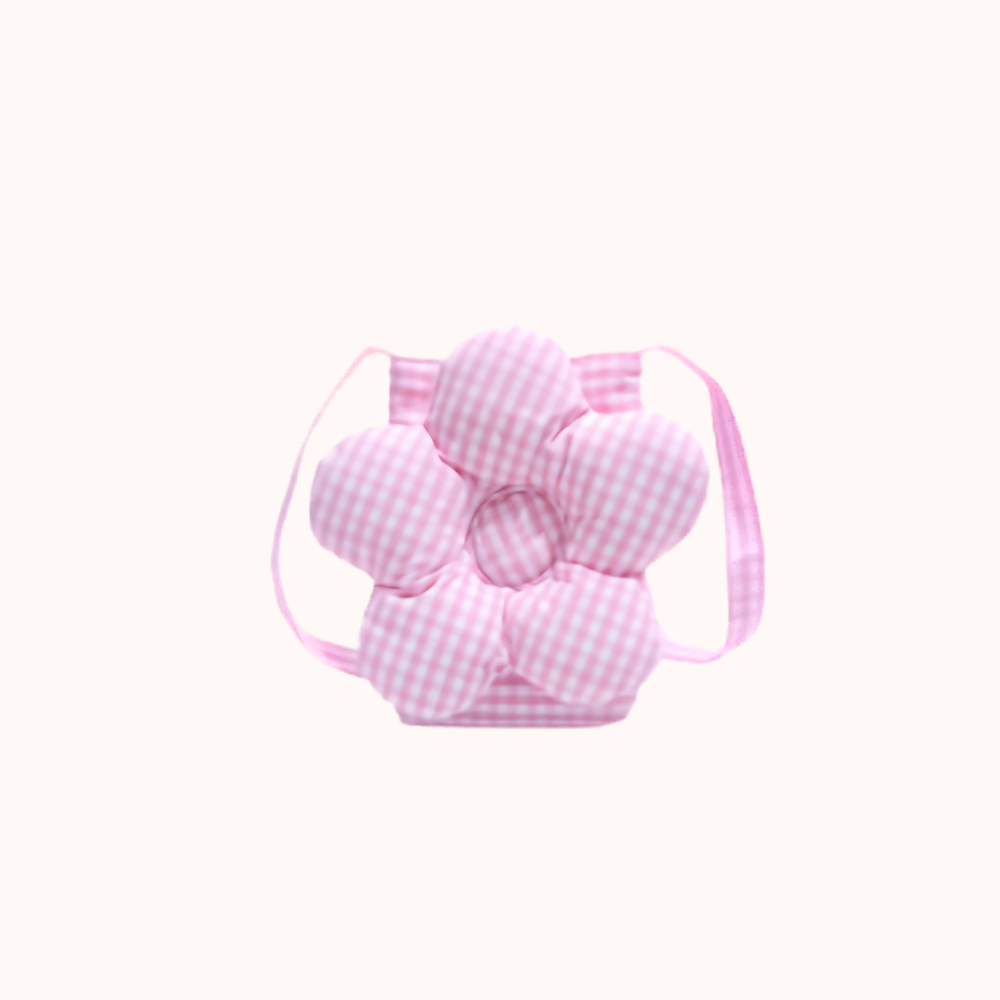 Solenne Gingham Flower Mini Shoulder Bag for Women | Asverra