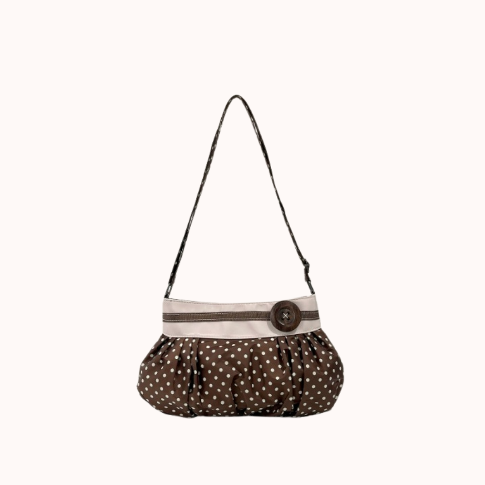 Elara Polka Dot Cloud Shoulder Bag for Women | Asverra
