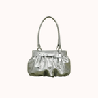 Avelisse Glossy Ruched Shoulder Bag for Women | Asverra