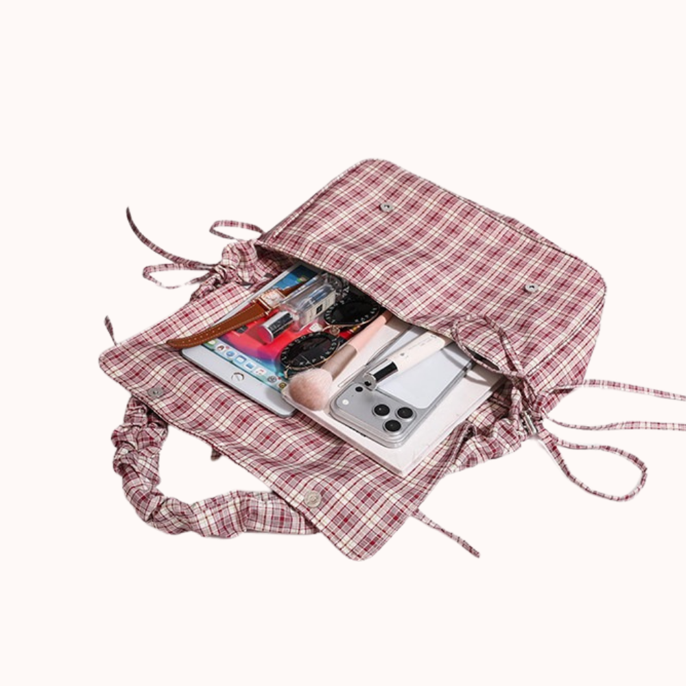 Quivara Plaid Shoulder Bag for Women | Asverra