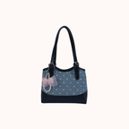 Noirette Bow Charm Shoulder Bag for Women | Asverra