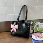 Perlisa Bow Charm Shoulder Bag