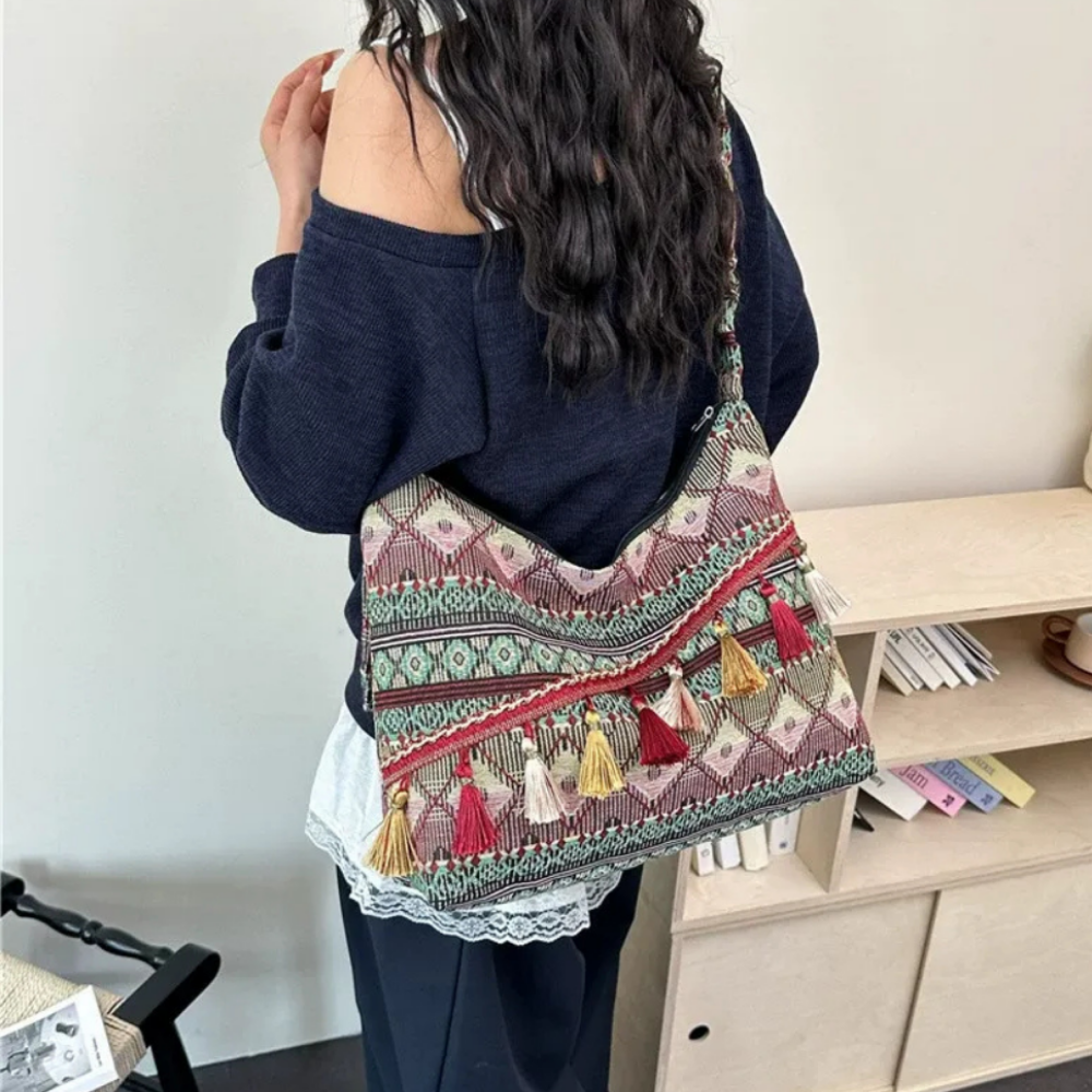 Marivelle Tassel-Trim Tote Bag for Women | Asverra