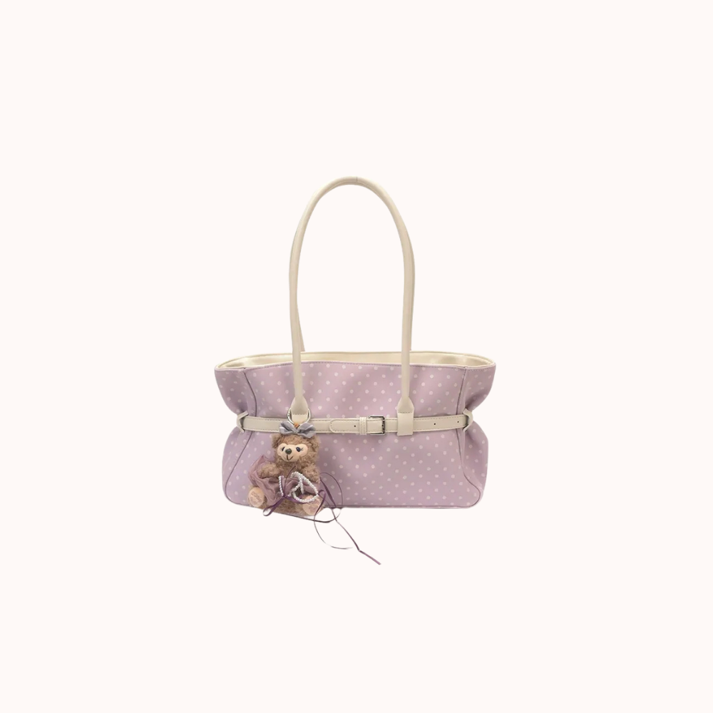 Taffira Polka Dot Tote Bag for Women | Asverra الصورة الرئيسية
