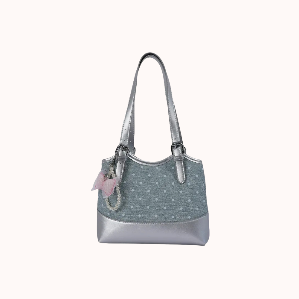 Noirette Bow Charm Shoulder Bag for Women | Asverra