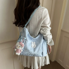 Lusette Bunny Patch Shoulder Bag