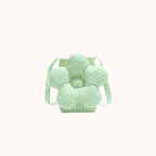 Solenne Gingham Flower Mini Shoulder Bag for Women | Asverra
