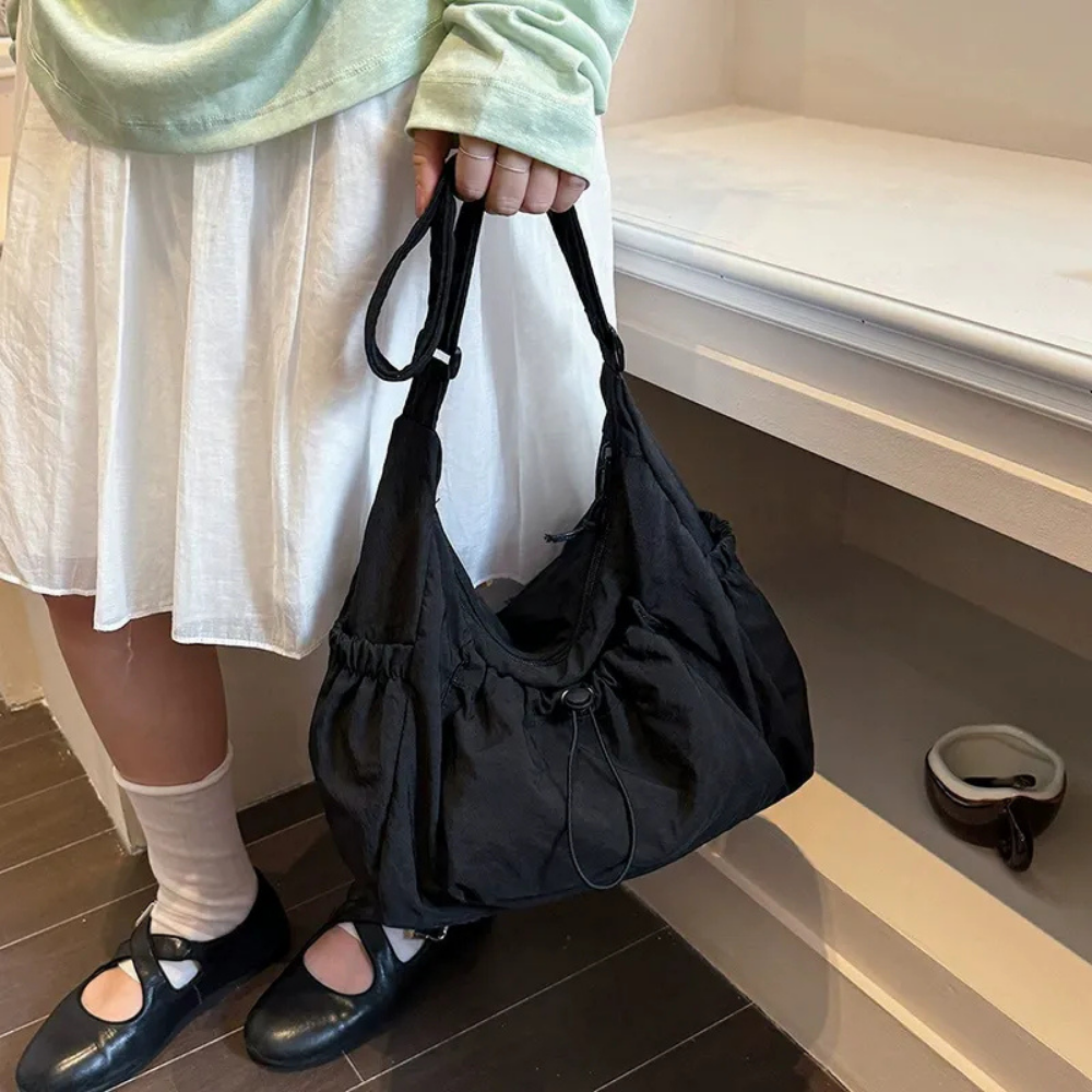 Thalara Ruched Shoulder Bag for Women | Asverra