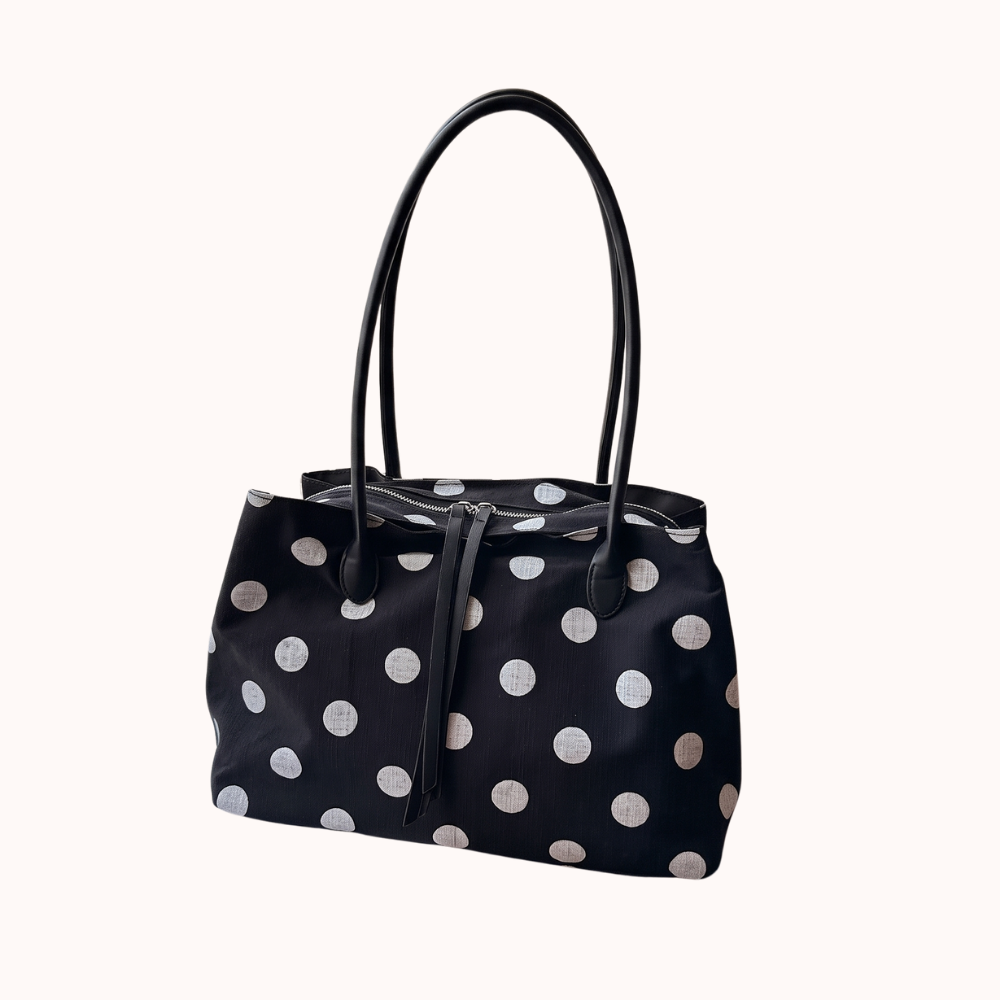 Perlina Polka Dot Tote Bag for Women | Asverra