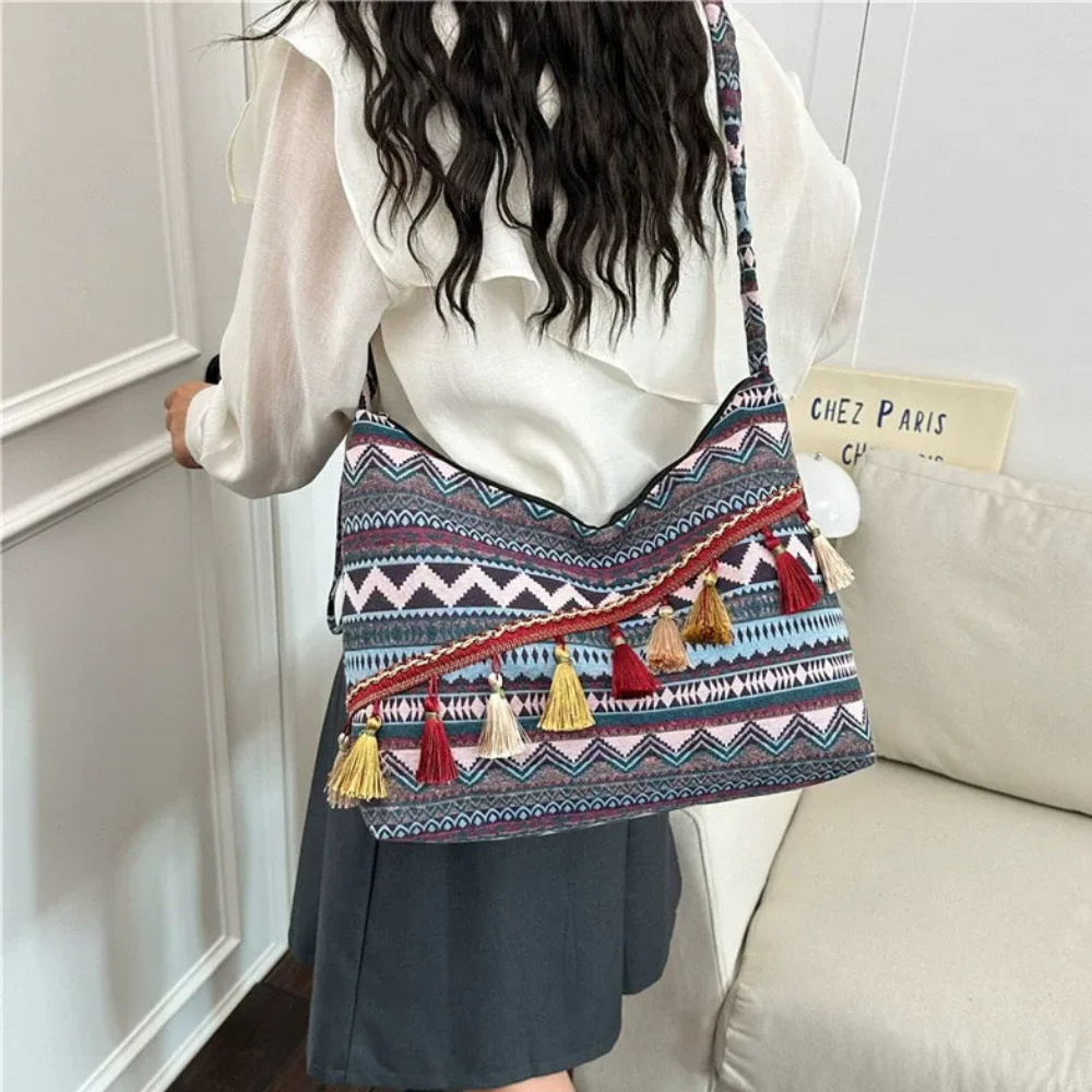 Marivelle Tassel-Trim Tote Bag for Women | Asverra