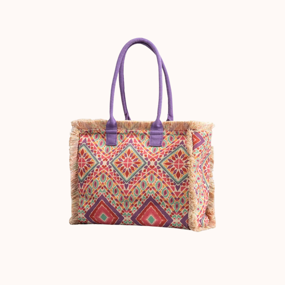 Flora Floral Print Tote Bag for Women | Asverra