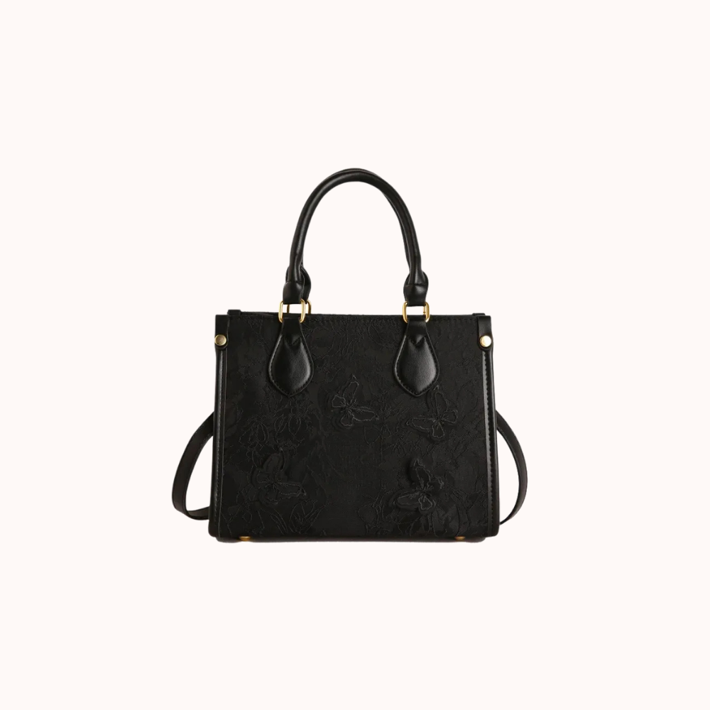 Evarielle Floral Lace Satchel Bag for Women | Asverra