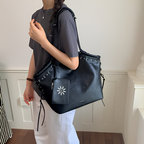 Bravelle Lace-Up Shoulder Bag