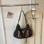 Indara Denim Shoulder Bag