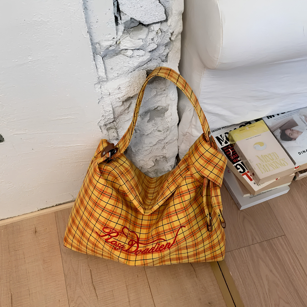 Givrelle Plaid Shoulder Bag for Women | Asverra