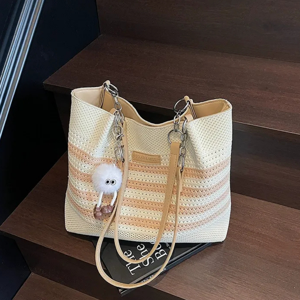 Vivelle Woven Tote Bag for Women | Asverra