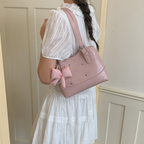 Perlisa Bow Charm Shoulder Bag