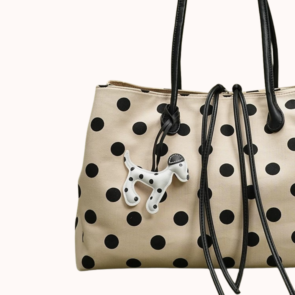 Perlina Polka Dot Tote Bag for Women | Asverra