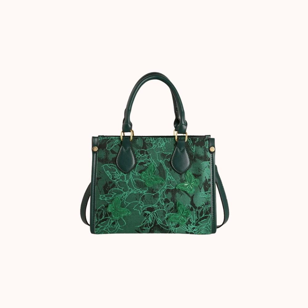 Evarielle Floral Lace Satchel Bag for Women | Asverra