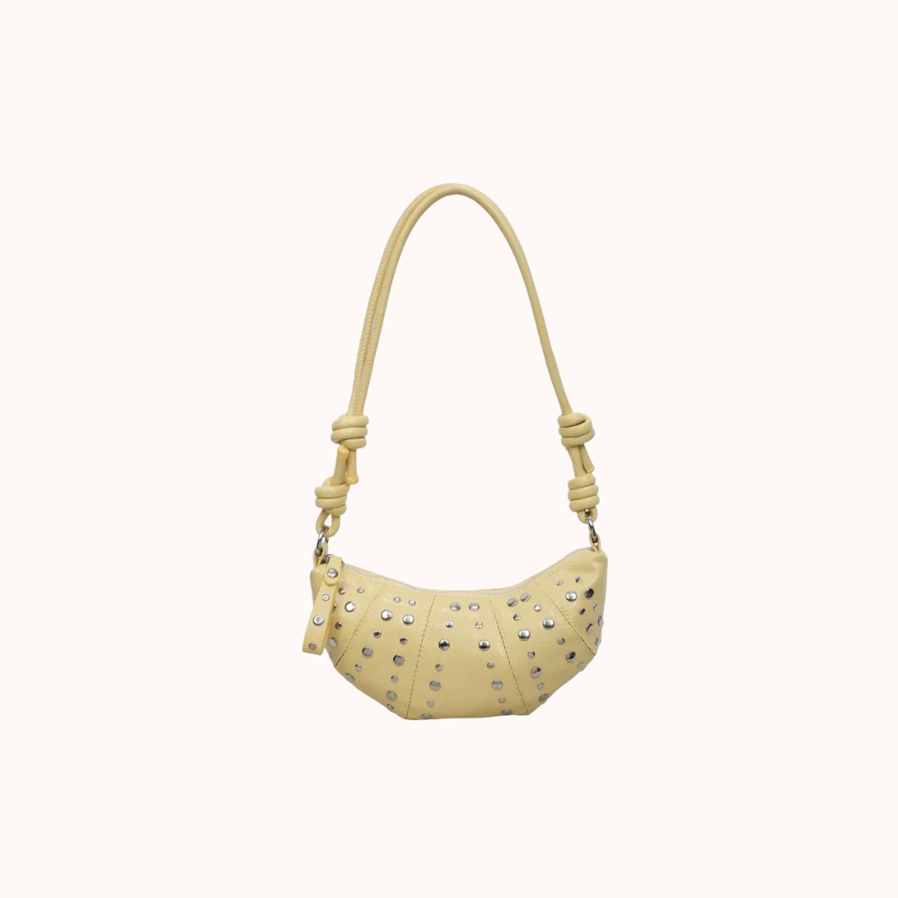 Tavrina Studded Croissant Shoulder Bag for Women | Asverra