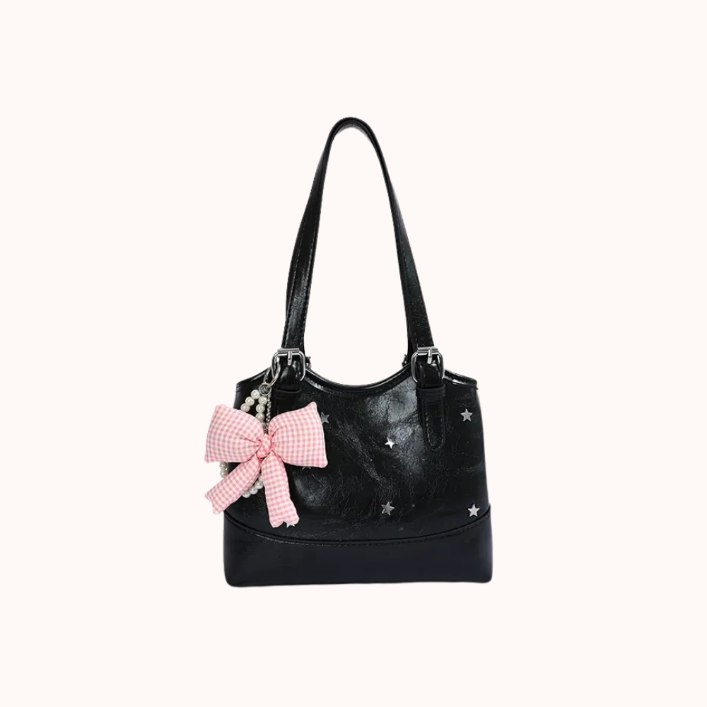 Perlisa Bow Charm Shoulder Bag الصورة الرئيسية