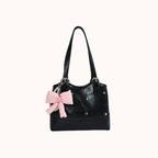 Perlisa Bow Charm Shoulder Bag