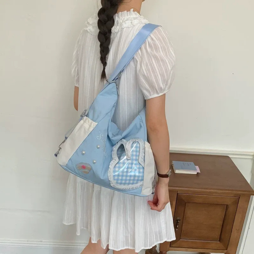 Lusette Bunny Patch Shoulder Bag for Women | Asverra