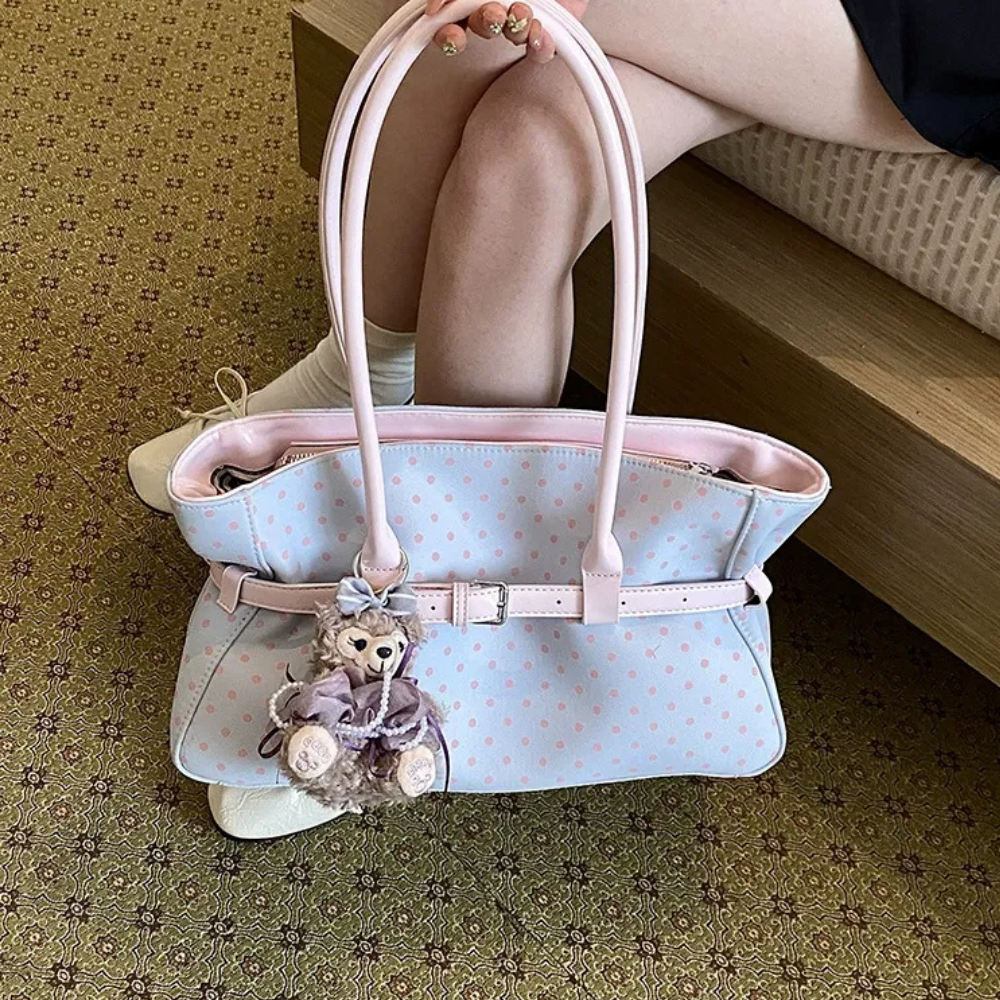 Taffira Polka Dot Tote Bag for Women | Asverra