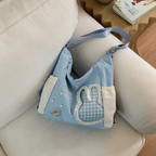 Lusette Bunny Patch Shoulder Bag for Women | Asverra