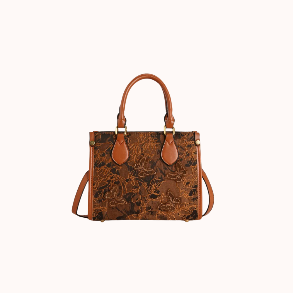Evarielle Floral Lace Satchel Bag for Women | Asverra