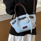 Dovela Contrast-Trim Mini Handbag for Women | Asverra