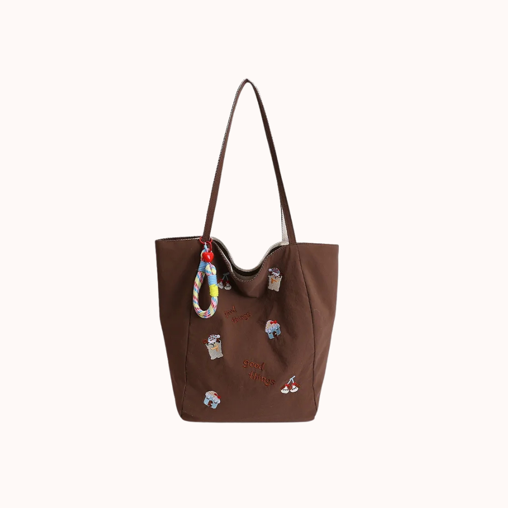 Fioratta Embroidered Tote Bag for Women | Asverra