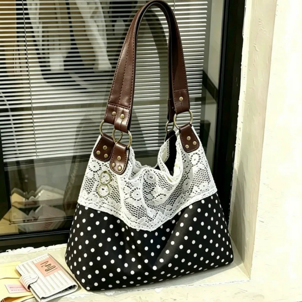 Nivoria Polka Dot Shoulder Bag for Women | Asverra