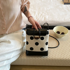 Dotelle Polka Dot Bucket Bag