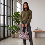 Tivana Ruched Shoulder Bag for Women | Asverra