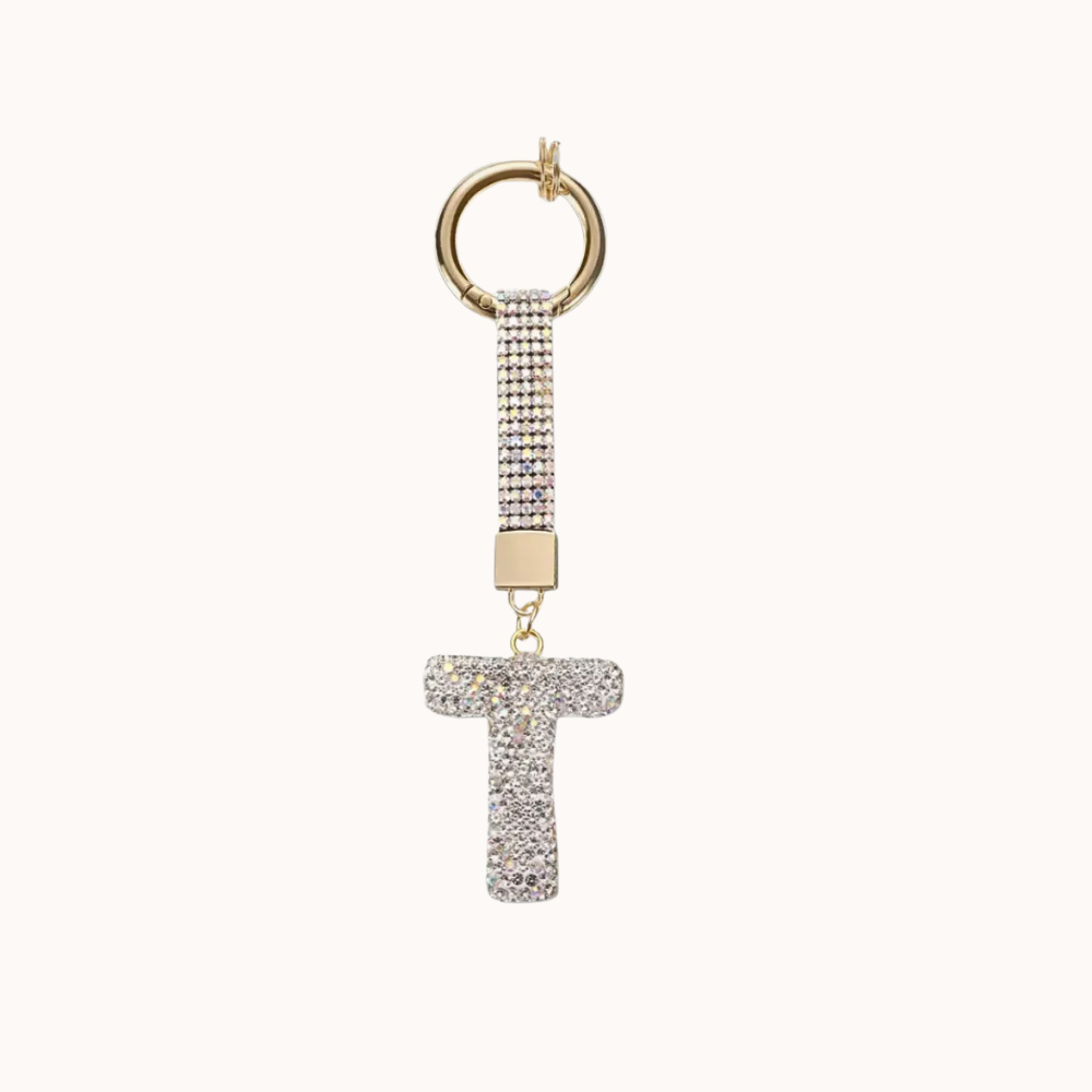 Starry Initials Bag Charm