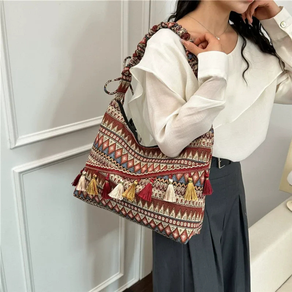 Marivelle Tassel-Trim Tote Bag Secondary image